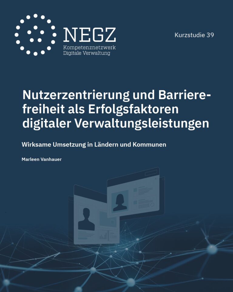 Vorstellung der Kurzstudie: Nutzerzentrierung und Barrierefreiheit als Erfolgsfaktoren digitaler Verwaltungsleistungen